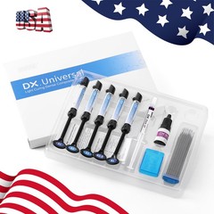 Dental Light Cure Composite Kit 5 Colors A1-A3.5 with Etchant & Bonding Agent