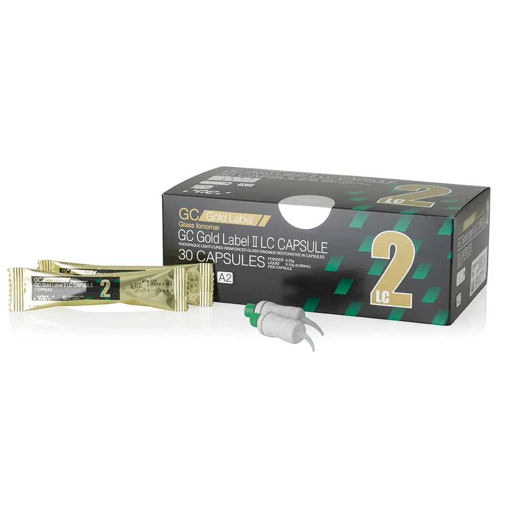 GC 000139 Fuji II LC Light Cure Glass Ionomer Restorative Capsules 50/Pk