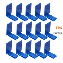 100 Dental Sensor Holder self-adhesive Digital X-ray Sensor Holder Anterior Blue