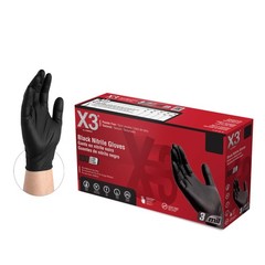 Black Gloves, Disposable, Latex Free, Nitrile, for Cooking, Food Prep, 3 Mil,…