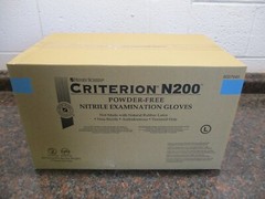 CASE OF 10 BOXES 200 PER CRITERION N200 LARGE 9007440 POWDER FREE EXAM GLOVES