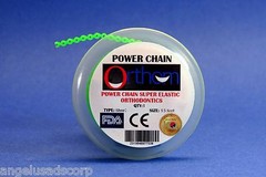 Dental Orthodontic Power Chain Elastic Short BRIGHT GREEN Spool ORTHOM