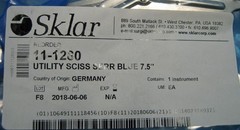 SKLAR 7.5″ UTILITY SCISSORS GERMAN X3 NEW OLD STOCK FREE SHIPPING