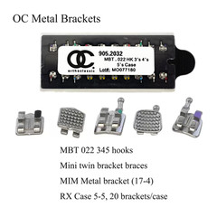 Dental Orthodontic Mini Brackets Metal Braces MIM ROTH MBT 018 022 345 Hooks