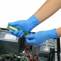 Blue Nitrile 4 Mil Medical Gloves Powder Free Latex Free Food Disposable Gloves