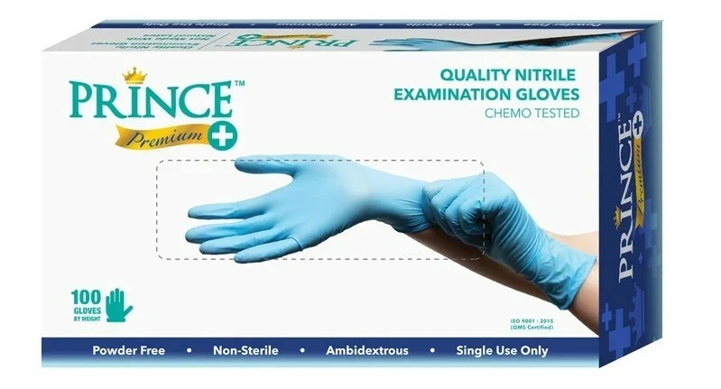 Prince Premium+ Nitrile Medical Exam Gloves Chemotherapy Rated Free Shipping