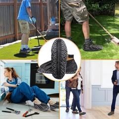 Shoe Covers Disposable 50 Pack 25 Pairs Durable Non-Slip Water Resistant & Boot