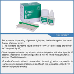 Zinc Oxide-Eugenol Dental Cement t for Crowns & Bridges Filling