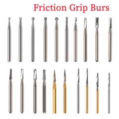 10-100 PCS Dental Lab Clinic Burs Shank Carbide Round Friction Grip FG Bur