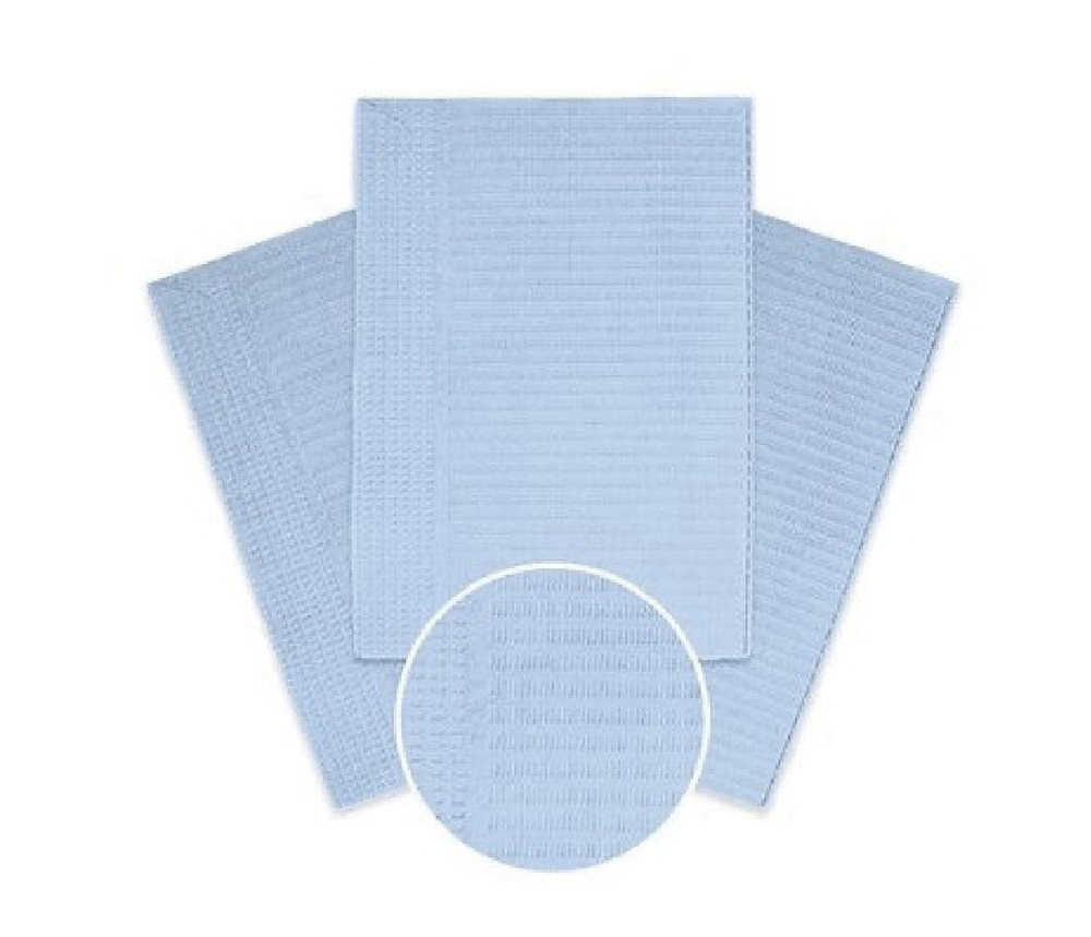 Disposable Dental Bibs, 3-Layer Absorbent & Water-Resistant, 13×18 Size