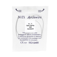 Dental Orthodontic Niti Open Coil Spring Arch Wires 010 012 180mm 2pcs/bag