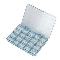 400pcs AZDENT Dental Orthodontic Ceramic Brackets Brace Roth .022 345 Hooks