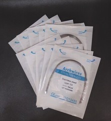 Dental Orthodontic Arcos Stainless Steel Arch Wires Round Wires Nature 10pc/pack