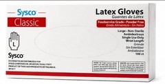 Sysco Classic Latex Gloves 100ct Box Foodservice Grade Sz Large Powder Free New