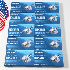 20Pcs/Pack Dental Orthodontic Self Ligating Braces Bracket Metal Brackets
