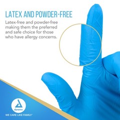 Dynarex Safe-Touch Disposable Nitrile Exam Gloves, Health And Beauty