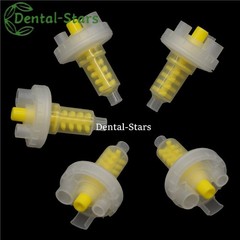 50/1000Pcs Dental Dynamic Mixing Tips for Impression Material Yellow Tips 5:1