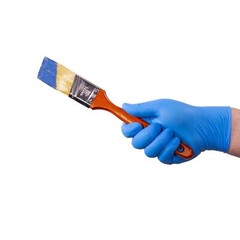 X Large Pack of 100 Blue Nitrile Protective Gloves for Food and Industrial Use