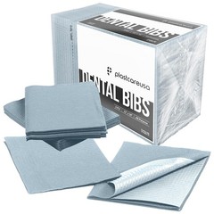 50 Pieces of 3-Ply Gray Waterproof Bibs Perfect for Dental and Tattoo Procedures