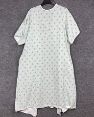 Lot of 3 Standard Textile Unisex Adult One Size Fits Most Hospital Gowns w/ Snap