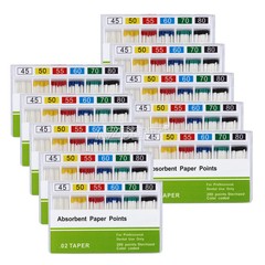 Dental Absorbent Paper Points PP 0.02 45 -80# Root Canal Endodontic Dentist Use
