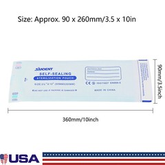 Self Sterilization Pouches Autoclave Sterilizer Bags Dental Medical Tattoo Nail