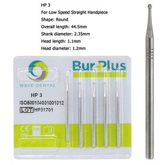Wave Dental HP Carbide Round Burs Low Speed Surgical Burs 44.5mm HP 2 4 6 8 10