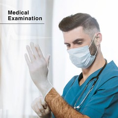 FifthPulse Medical Exam Latex Powder Free Disposable Gloves 50 Pcs XL – Natural