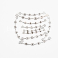 10pc/PACK Dental Ortho Lingual Retainer Bonding Splits w/Mark U38#-47#,L29#-37#