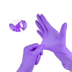 200pc Nitrile Disposable Gloves Powder Free Latex Free Tattoo Cleaning Hair Dye