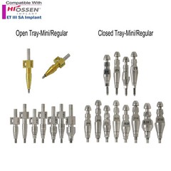 US Dental Hiossen Osstem Transfer Impression Coping Open/Closed Tray Lab Analog