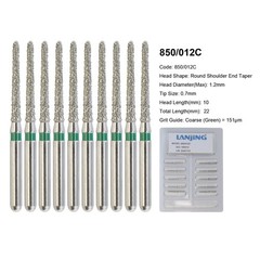 Dental Bur Diamond Burs FG High Speed Round End Taper Cylinder Football Barrel