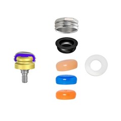Dental Locator Abutment Male Cap Inserts for ZIMMER TSV 3.5 Adin Mis Hex Implant