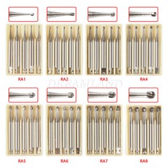 Dental Round Carbide Bur for Slow Speed Latch Type RA 1# -RA 8# Burs 22.5mm