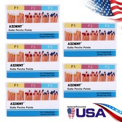 10 Pack Dental Endodontic Gutta Percha Points F1 F2 F3 for Endo Use 60pc/pack