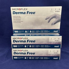 CASE OF 1000: Small MICROFLEX Non-Latex Powder-Free Vinyl Gloves Clear DF-850-S