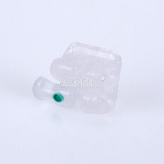 AZDENT Dental Orthodontic Braces Clear Ceramic Bracket Roth Slot.022 Hooks 3 4 5