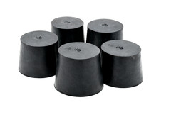 #6 Solid Rubber Stopper No Hole Lab Flask Bottle Tube Tapered Plug Seal Cap