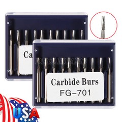 SUPÉR Carbides FG701, Friction Grip, Made in China 100 burs