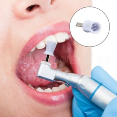 100 pieces Dental Rubber Prophy Tooth Polishing Cups brushes white polish US