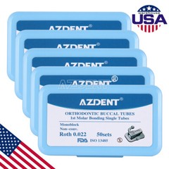 AZDENT Tubos bucales de monobloque ortodoncia dental MBT/Roth 022 1er molar U1L1