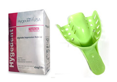 Grills Dentures Mold Mouth Impression Kit – 1lb Alginate + 12 Small Upper Trays
