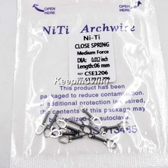 10Pc/Pack Dental Orthodontic NiTi Closed Coil Spring 6 Size 0.010 012”*6 9 12mm