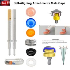 Dental Zimmer Tapered Screw-Vent Locator Abutments TSV Ø3.5/4.5mm Retention Caps