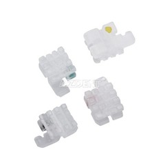 400pcs AZDENT Dental Orthodontic Ceramic Brackets Brace Roth .022 345 Hooks