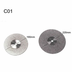Dental Lab Porcelain Teeth Polishing Diamond Plaster Discs Cutting Bur 190/220mm