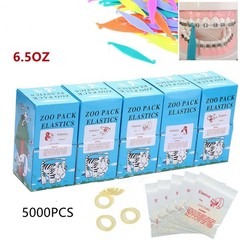 Dental Orthodontic Rubber Bands Ortho Elastics Latex Braces 15 Sizes For Choice