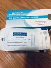 2000 Self-Sealing Sterilization Pouch Bag, 2.25″ x 5”. Paper/Blue Film