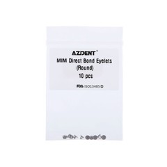 AZDENT Dental Orthodontic Lingual Buttons Bondable Round Rectangular Mesh Base