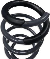 4PCS Universal Coil Spring Silencer Insulator Rubber Sleeve Front Rear Lower Sus